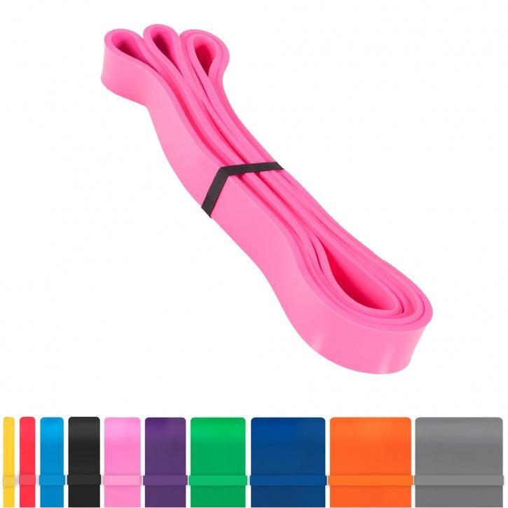 Banda Elástica Resistencia Gorilla Sports Rosa  Ca 11,3 a 36,2 Kg. 6/7