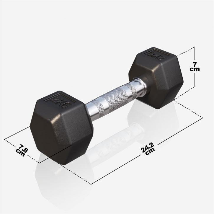 HALTÈRE HEXAGONAL PRO | PREMIUM | MUSCULATION | AU CHOIX DE 2KG À 50KG 4/7