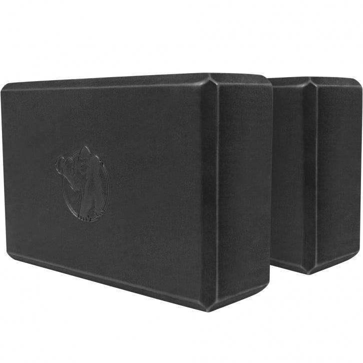 GORILLA SPORTS Yoga Blokken - Yoga - Pilates - Set van 2 - Zwart