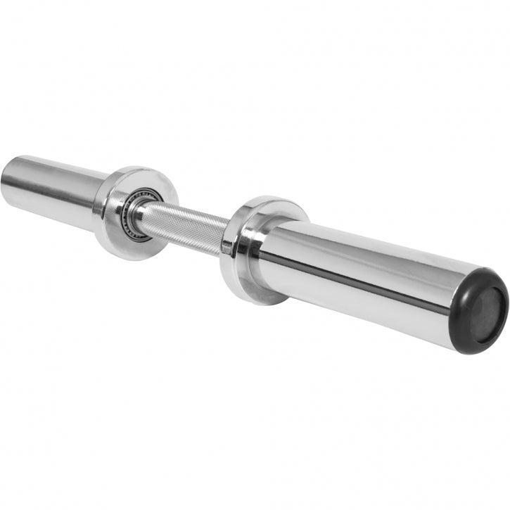 BARRE OLYMPIQUE COURTE 50,5CM | 5KG DIAM 50MM | MAX 136KG | STOP DISQUES À RESSO 7/7