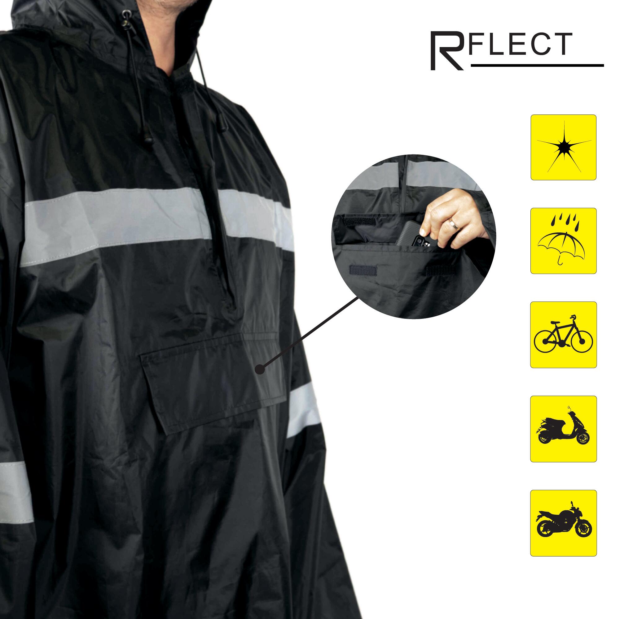 Poncho impermeável de alta visibilidade 2/6