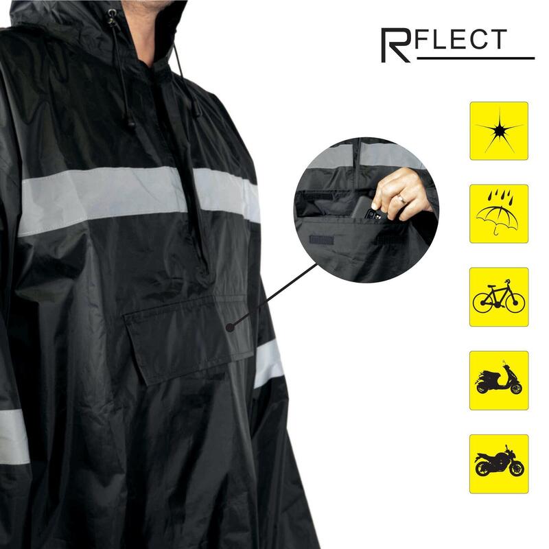 Poncho Waterproof haute visibilité