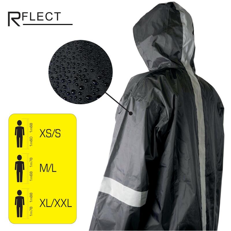 Poncho Waterproof haute visibilité