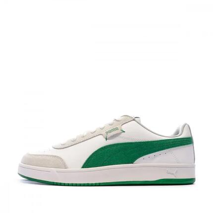 Baskets blanches/vertes homme Puma Court Legend Lo