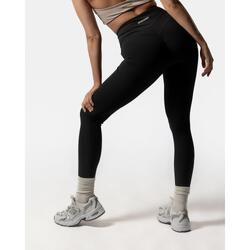 Legging femme sculptant pour fitness, pilates et course marron cacao