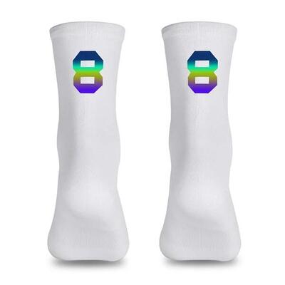 Reflecterende digitale fietssokken maat 39-46 - 8