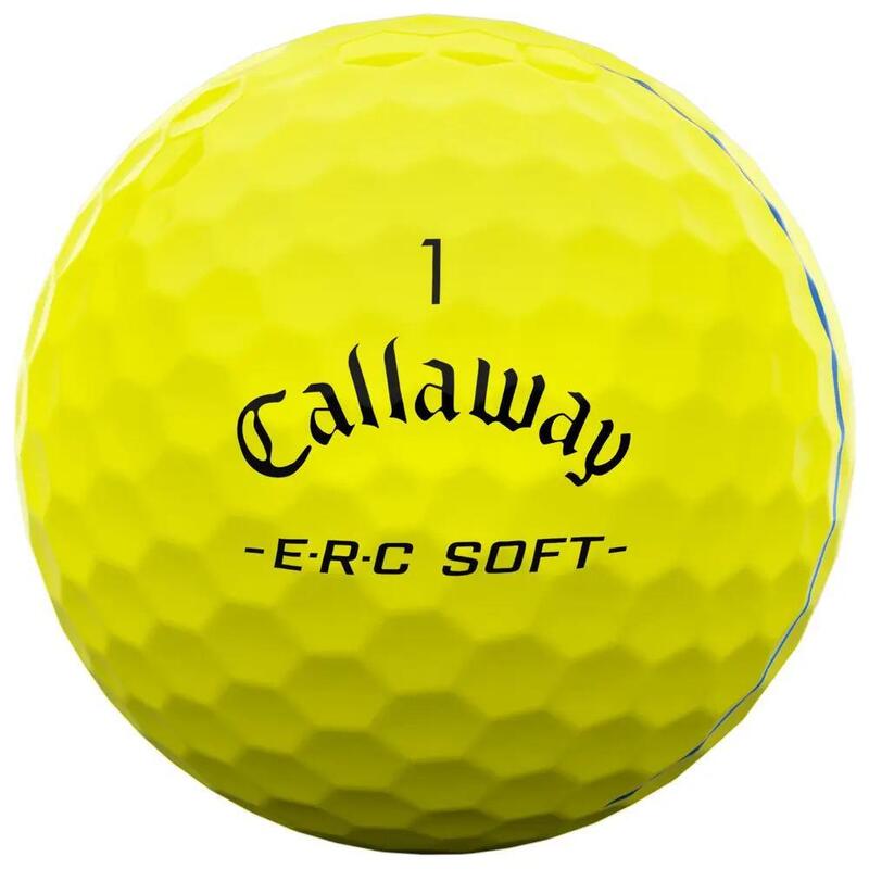Boite de 12 Balles de Golf Callaway ERC Soft Triple Track Jaune