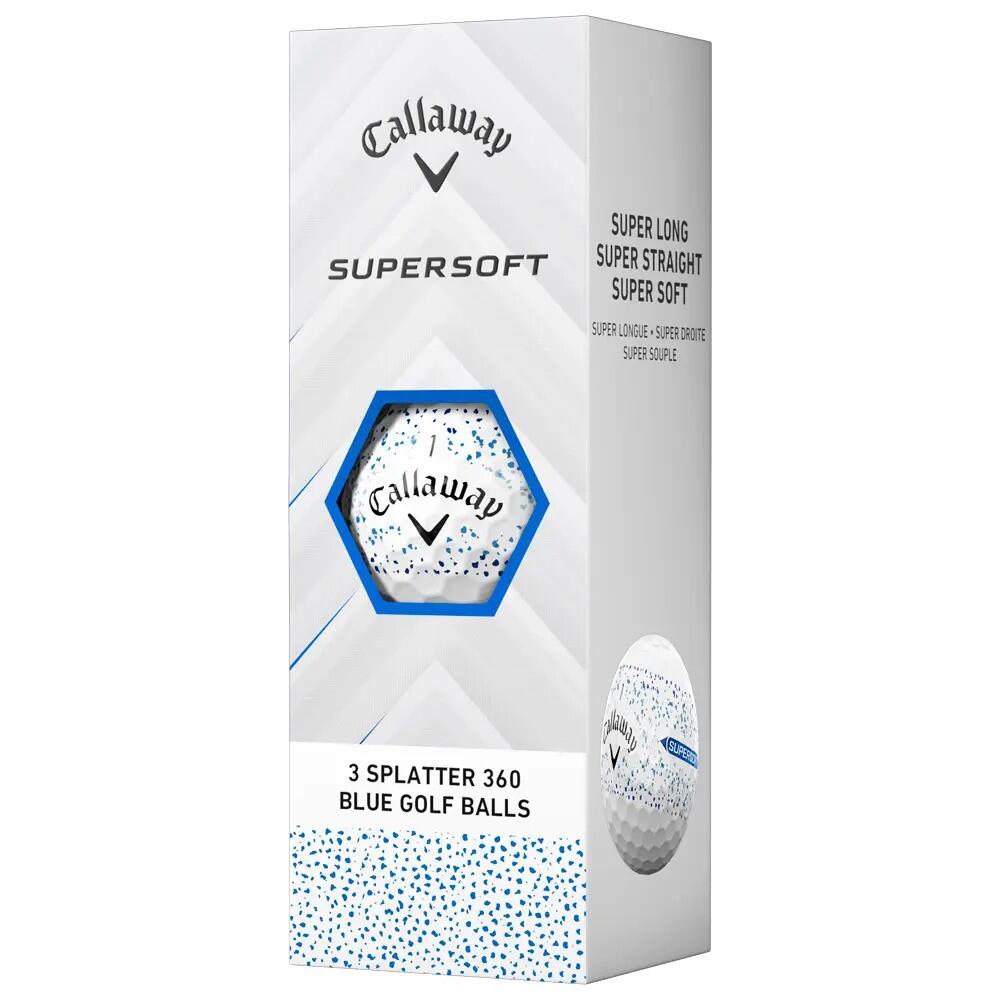 Doos met 12 Callaway Supersoft Splatter 360 Golfballen 4/4