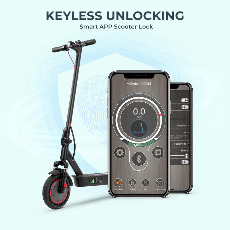 Trottinette électrique iScooter i9 Max 10'' 36V 10 Ah contrôlée par APP