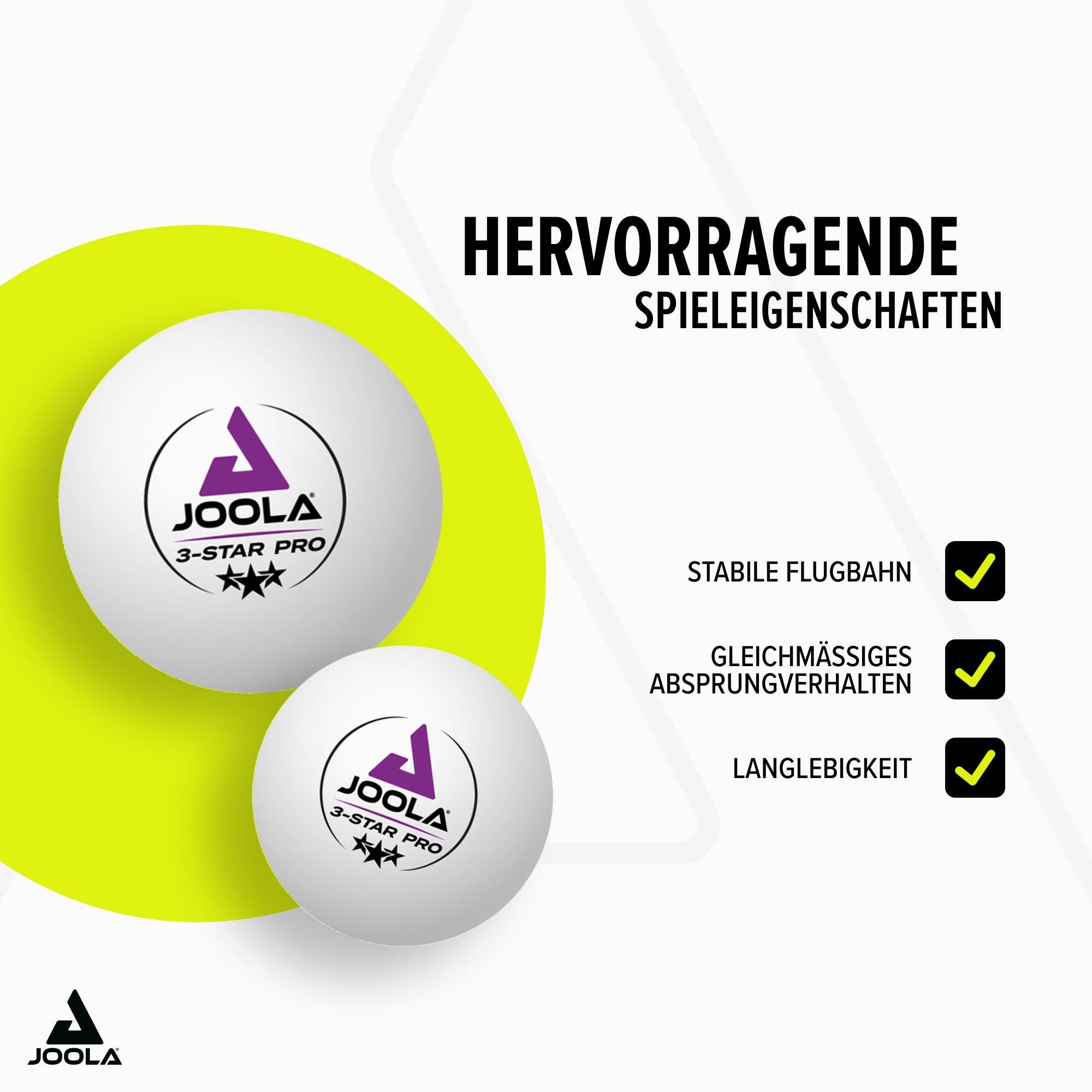 Piłeczki do tenisa stołowego JOOLA 3-Star Pro białe 24 szt. 4/6