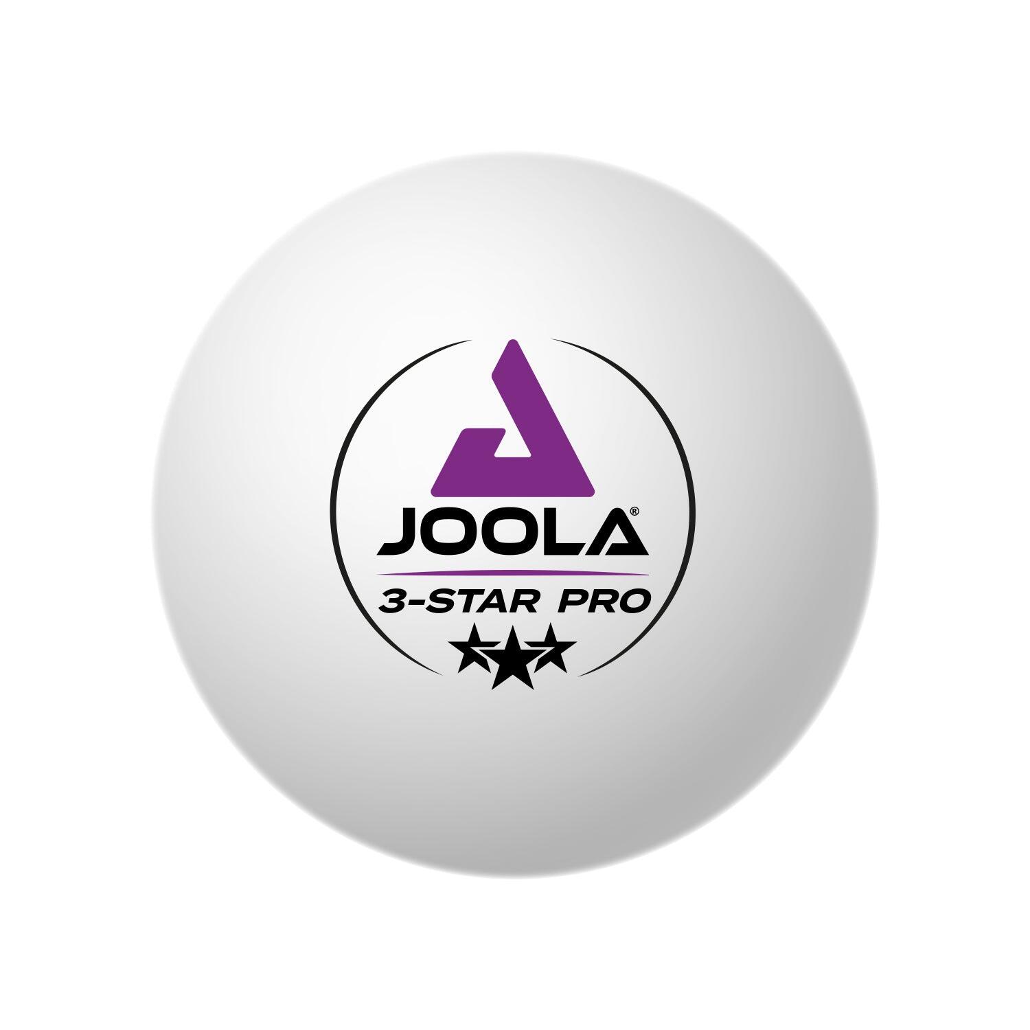 JOOLA Pelotas de tenis de mesaJOOLA 3-Star Pro white 24 CT