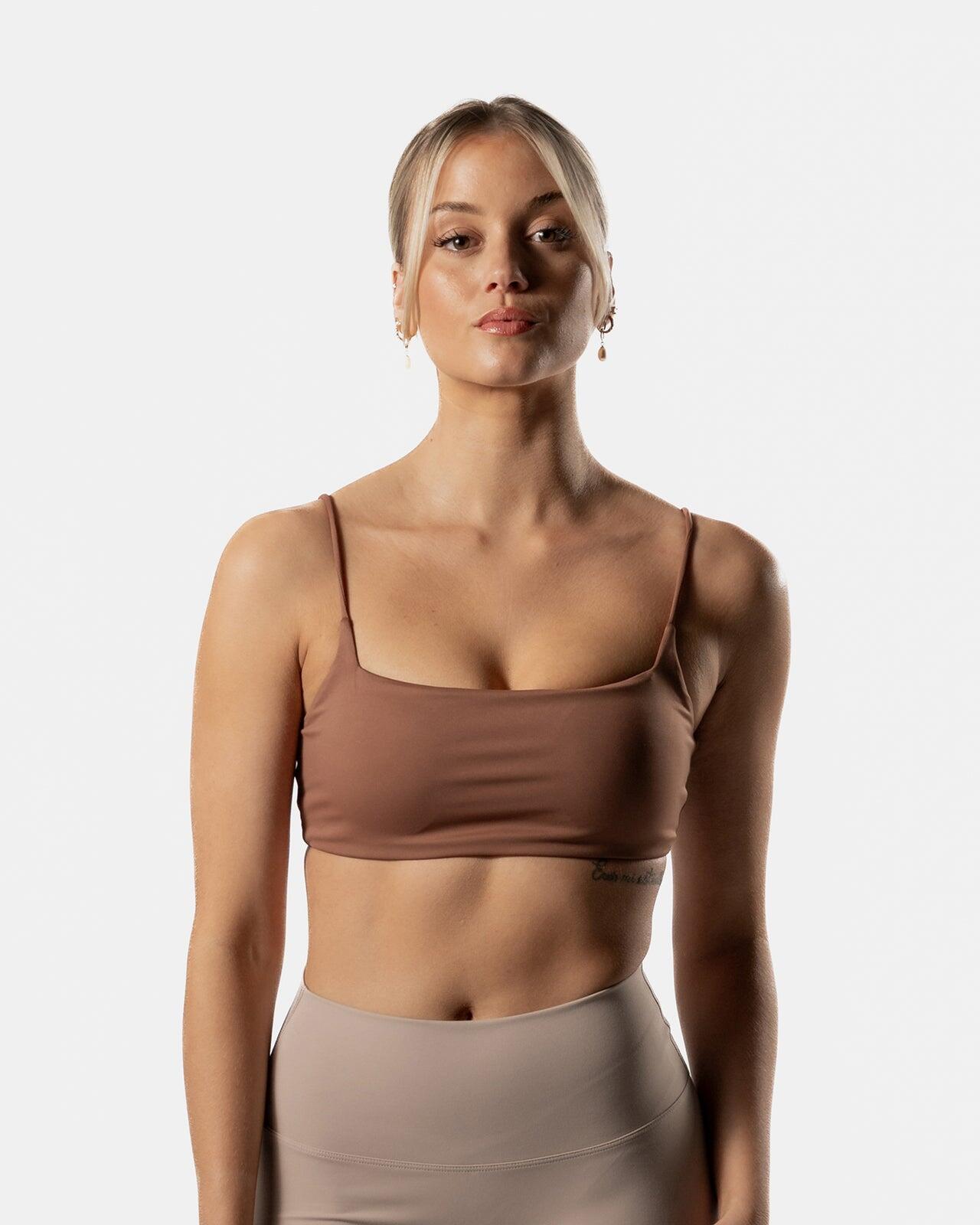 Reggiseno sportivo fitness a fascia Marrone Donna 6/6