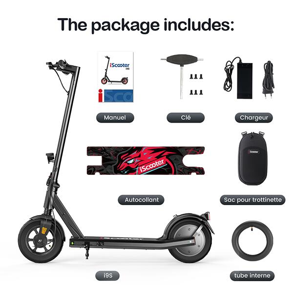 Trottinette électrique pliable ISCOOTER I9 8,5", 42V, 7,5Ah