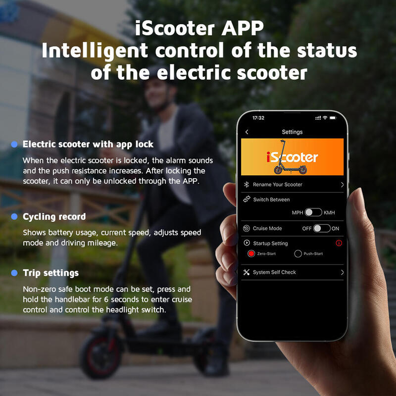 Trottinette électrique pliable iScooter i10 10 pouces 36 V 15 Ah