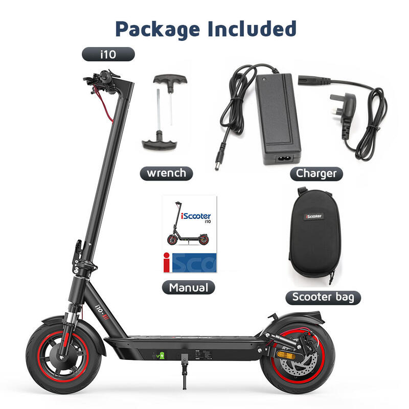 Trottinette électrique pliable iScooter i10 10 pouces 36 V 15 Ah