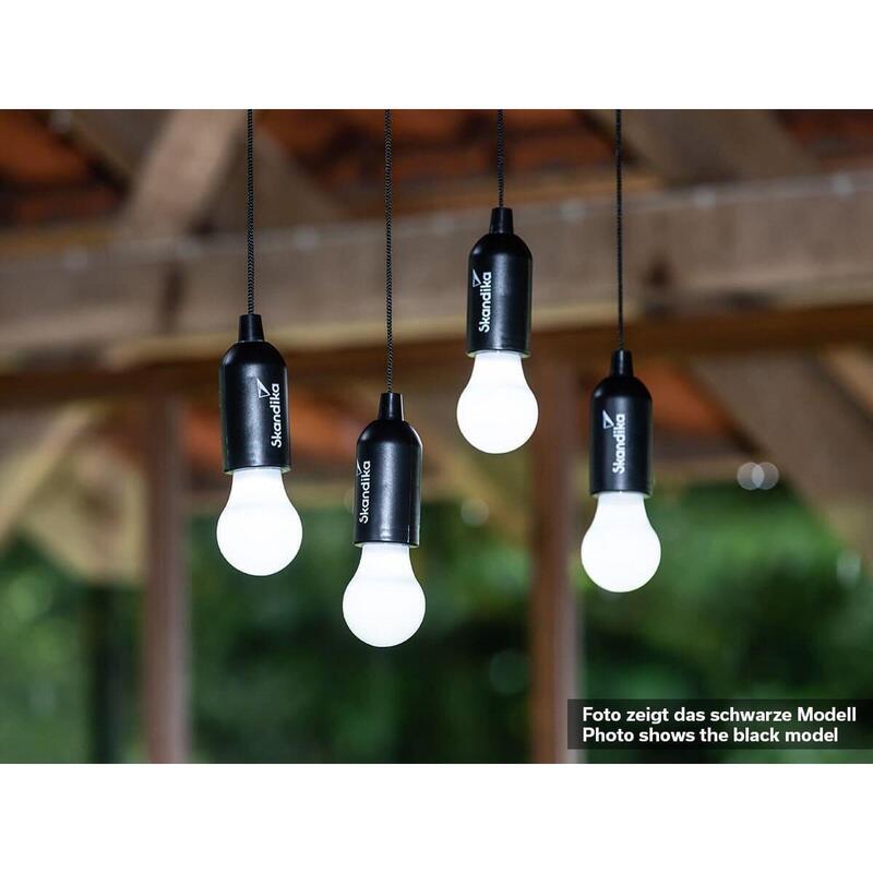 Lampe de camping Narvik | Set de 4 lampes LED, Pull Light, à piles