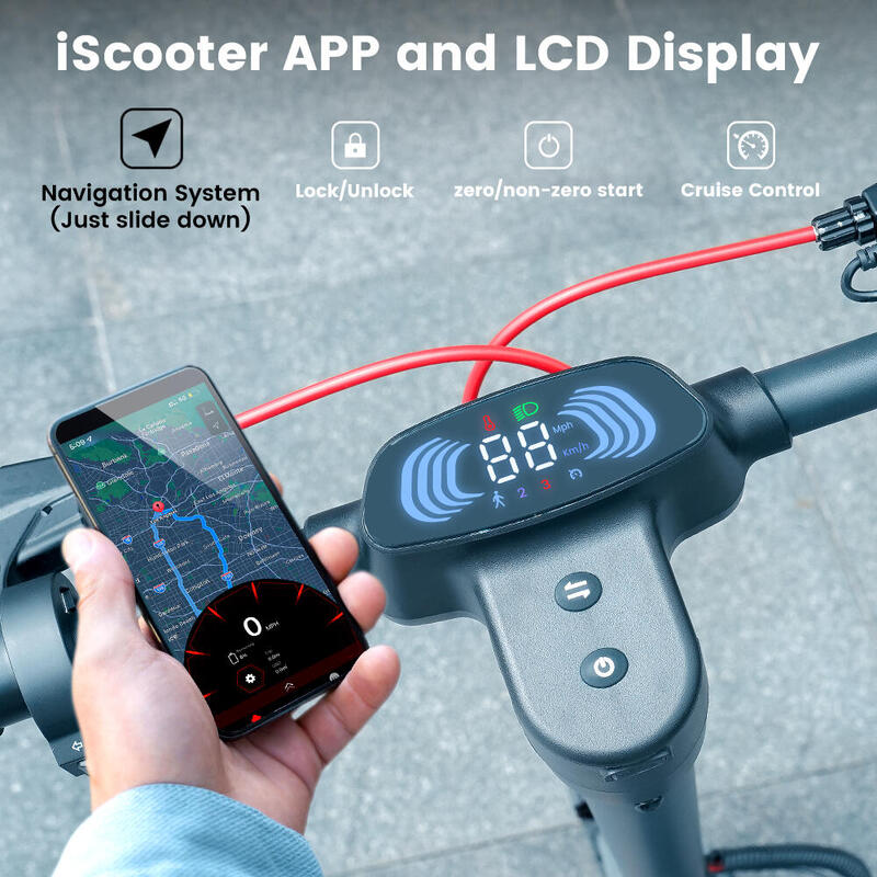 Trottinette électrique pliable iScooter i10 Pro 10'' avec batterie 48 V 15 Ah