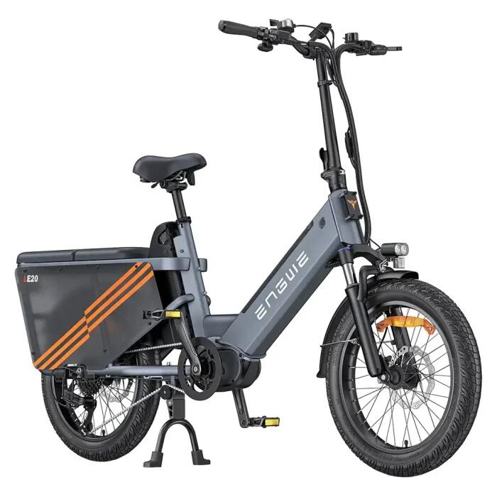 Engwe - Vélo Électrique Engwe Le20 Avec Double Batterie 48 V 38,4 Ah 250 W - Vélo Ville - Gris - 155 Cm - Decathlon