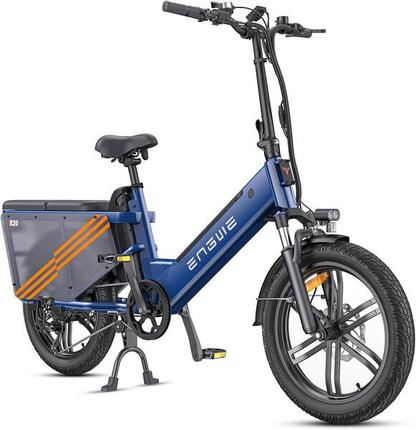 Vélo cargo électrique ENGWE LE20 250 W avec double batterie 48 V 38,4 Ah