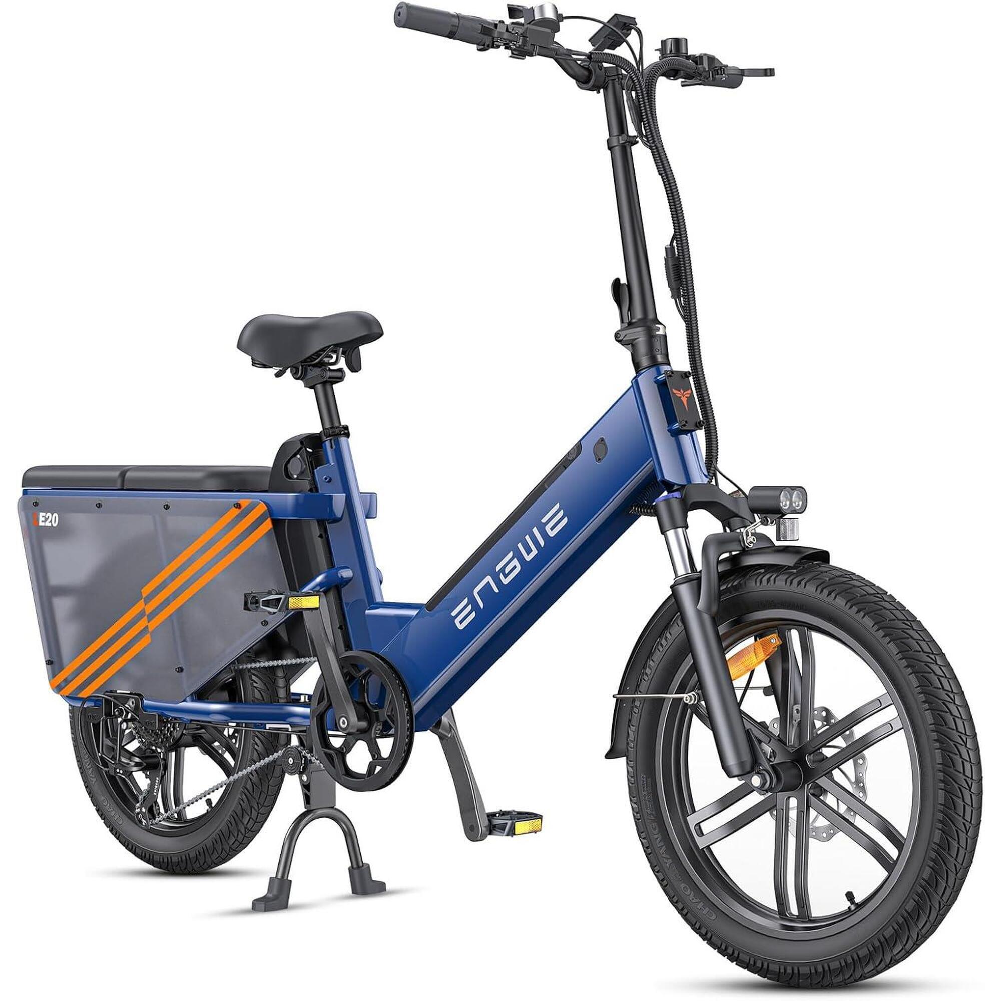 Engwe - Vélo Cargo Électrique Engwe Le20 250 W Avec Double Batterie 48 V 38,4 Ah - Vélo Cargo - Bleu - Decathlon