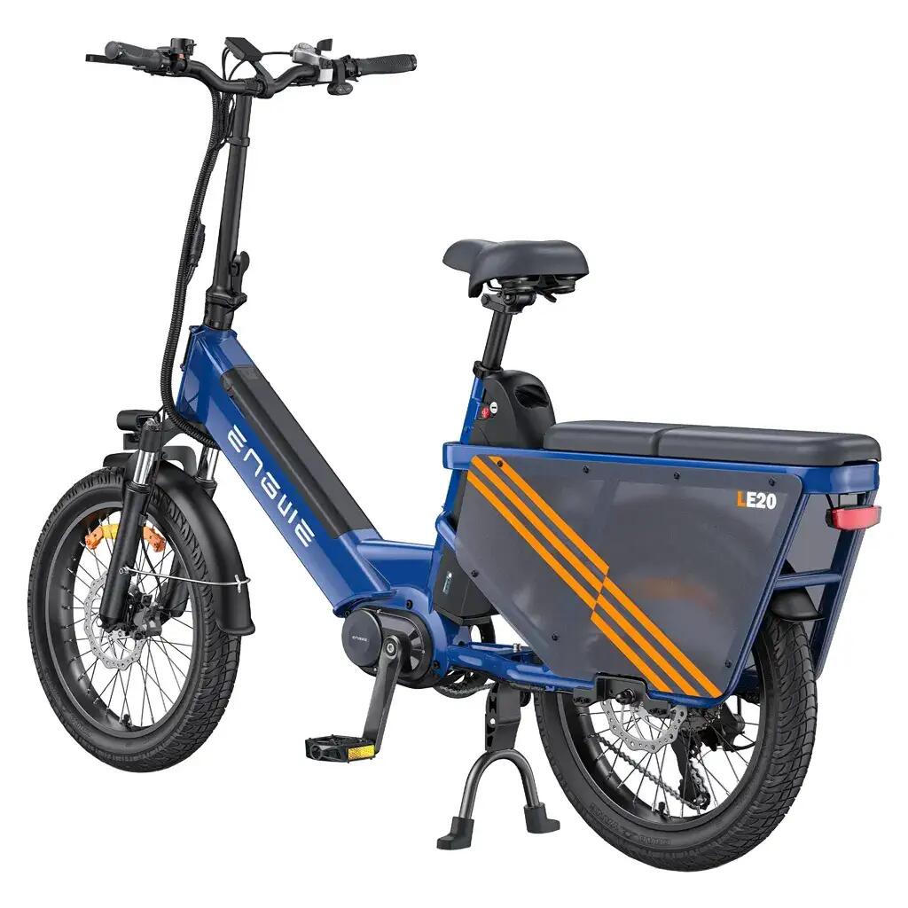 Engwe - Vélo Cargo Électrique Engwe Le20 De 250w Moteur Central 20'' 48v19,2ah - Vélo Cargo - Bleu|noir - Decathlon