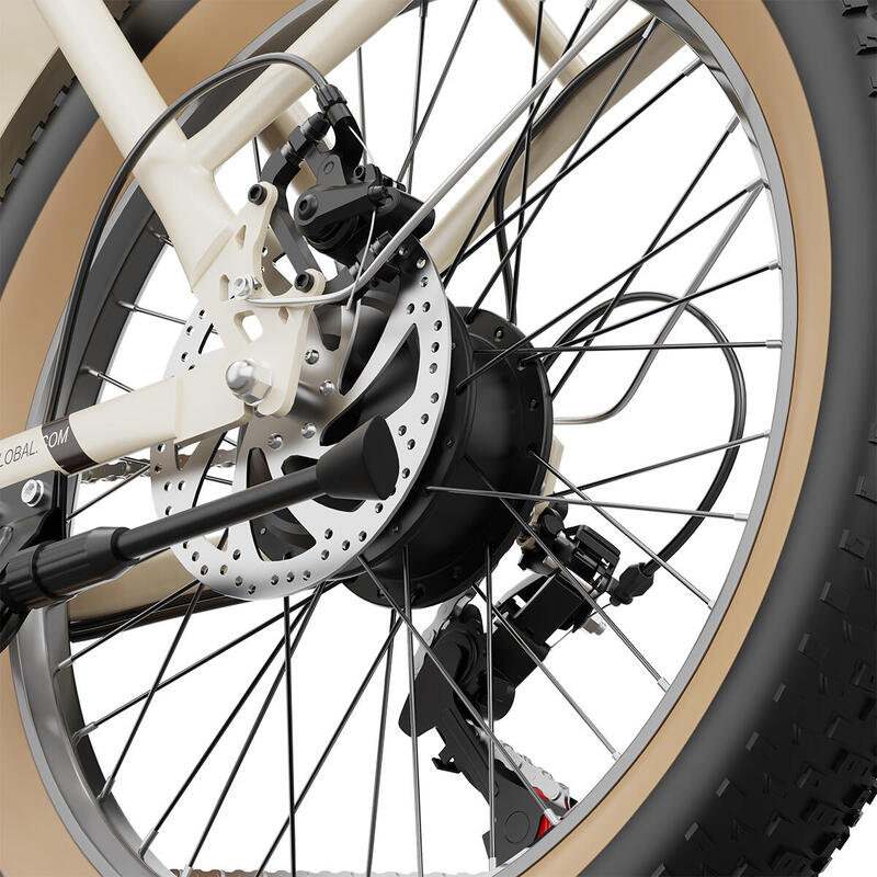Bicicleta elétrica ONESPORT OT16 de 20 polegadas, 250 W, bateria de 48 V e 17 Ah