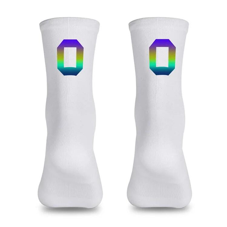 Reflective Cycling Socks Size 39-46 - White / 0