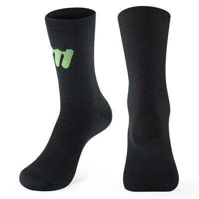 Reflektierende Atmungsaktive Sport Lauf Radfahr Socken - Schwarz