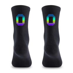 Chaussettes de Cyclisme Réfléchissantes Numériques Taille 39-46 - Noir / 0