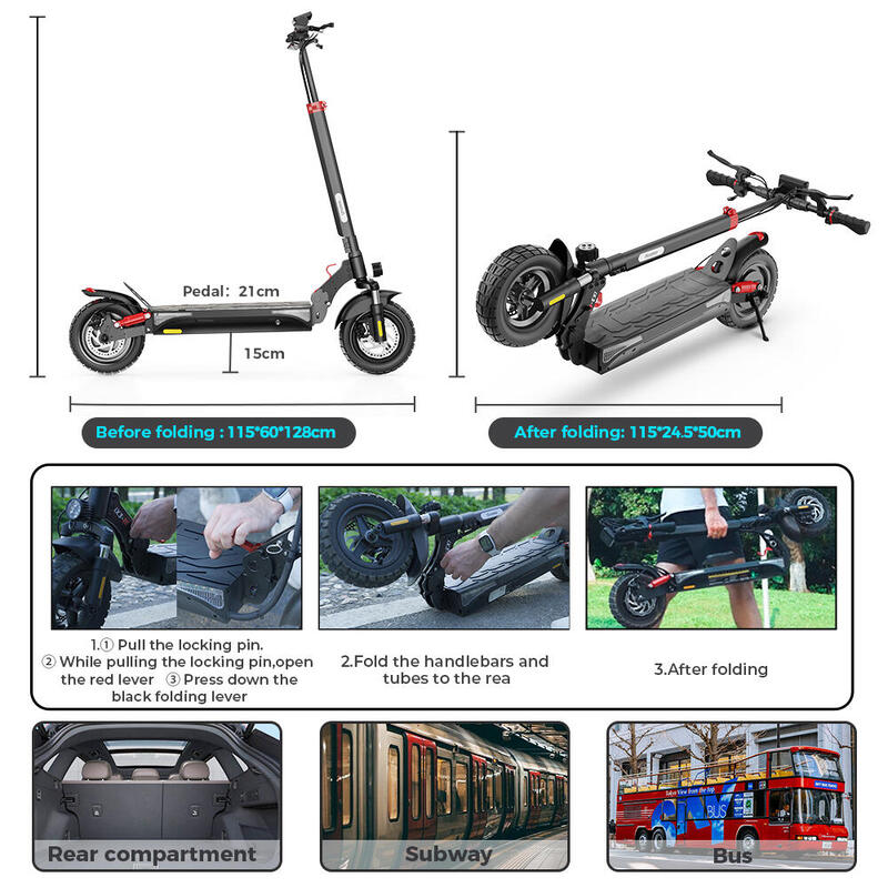 Trottinette électrique tout-terrain ISCOOTER IX3 10 pouces 48 V 10 Ah