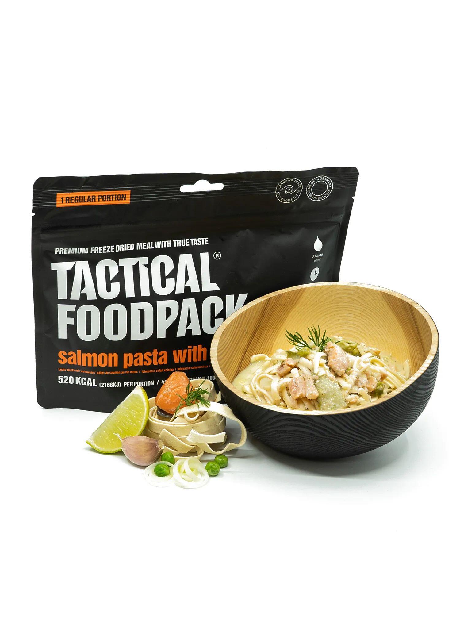 Salmon Pasta with White Wine - Gefriergetrocknete Outdoor Menü 2/3