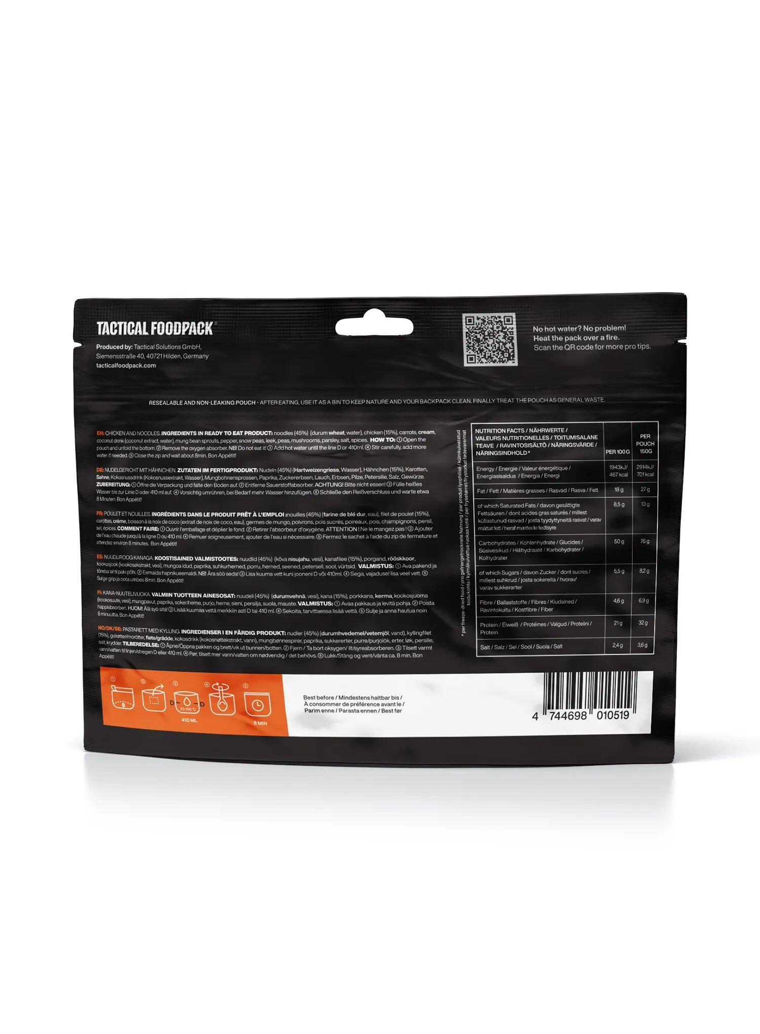 Liofilizat Tactical Foodpack Danie z kurczakiem i makaronem 560 g 3/4