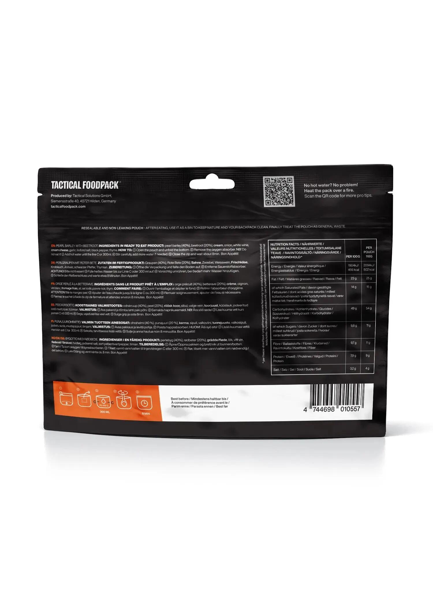 Liofilizat Tactical Foodpack Danie z kaszą jęczmienną z burakami 410 g 3/3