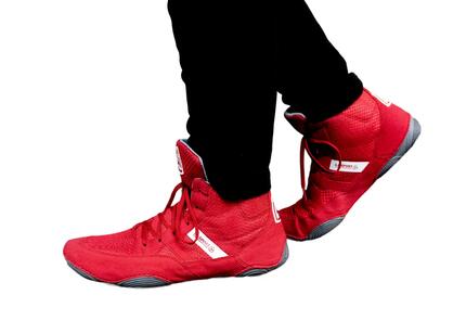 Zapatillas de lucha libre La Sport rojas talla 41