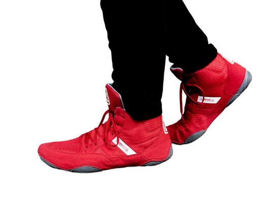Zapatillas de lucha libre La Sport rojas talla 41