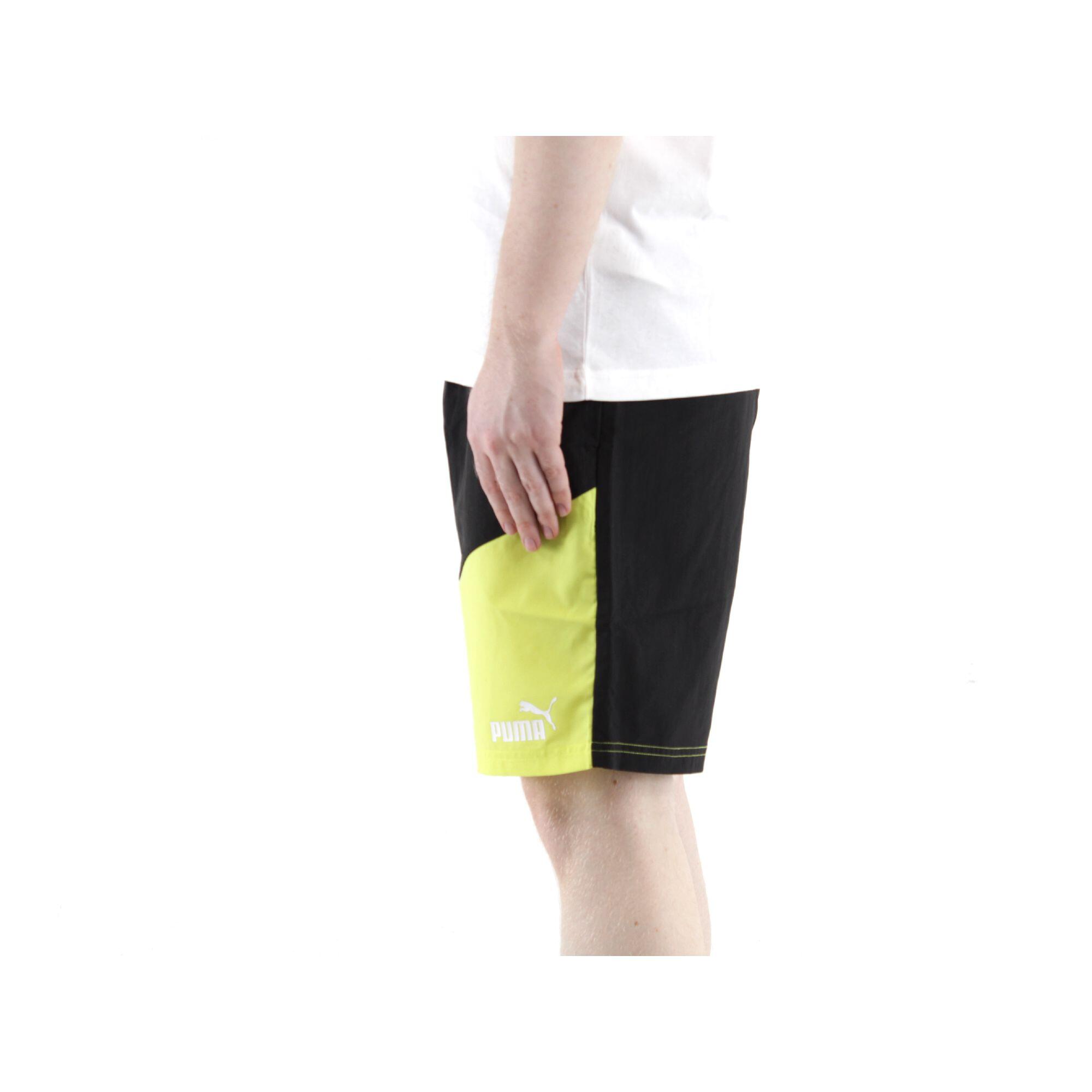 Puma Pantalones Cortos Puma Power Colorblock Verde/negro 2/4