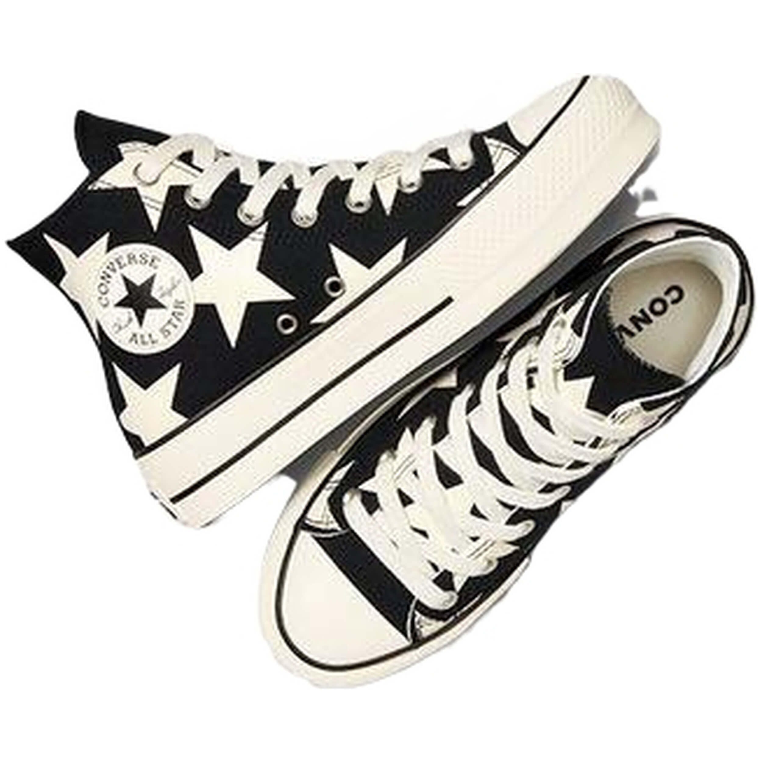 Chaussures Converse Chuck Taylor plat étoiles Noir 5/5