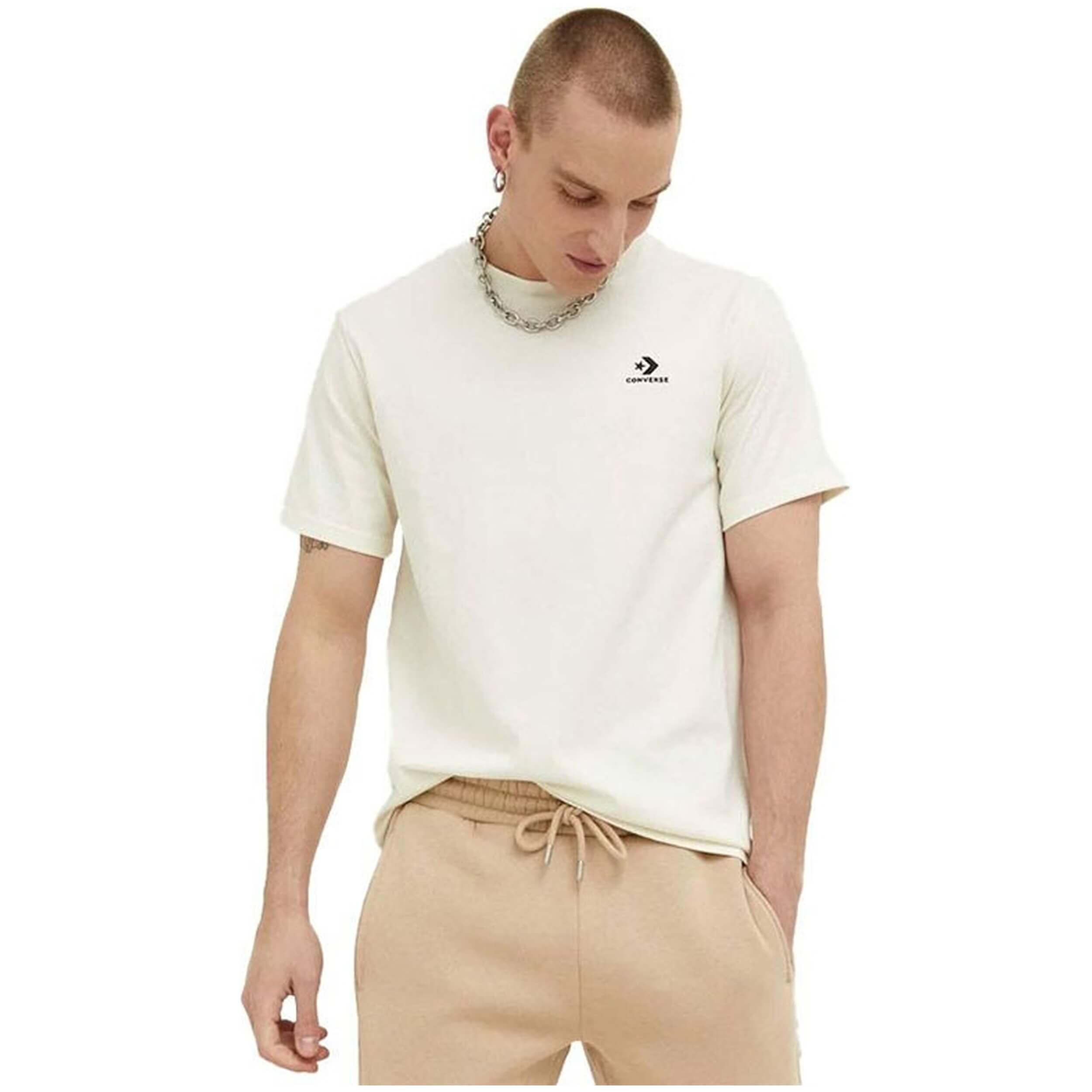T-shirt pour homme Converse Star chevron Blanc 4/4