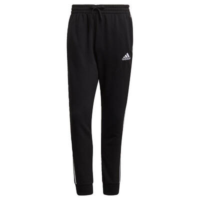 Essentials french terry tapered cuff 3-stripes broek