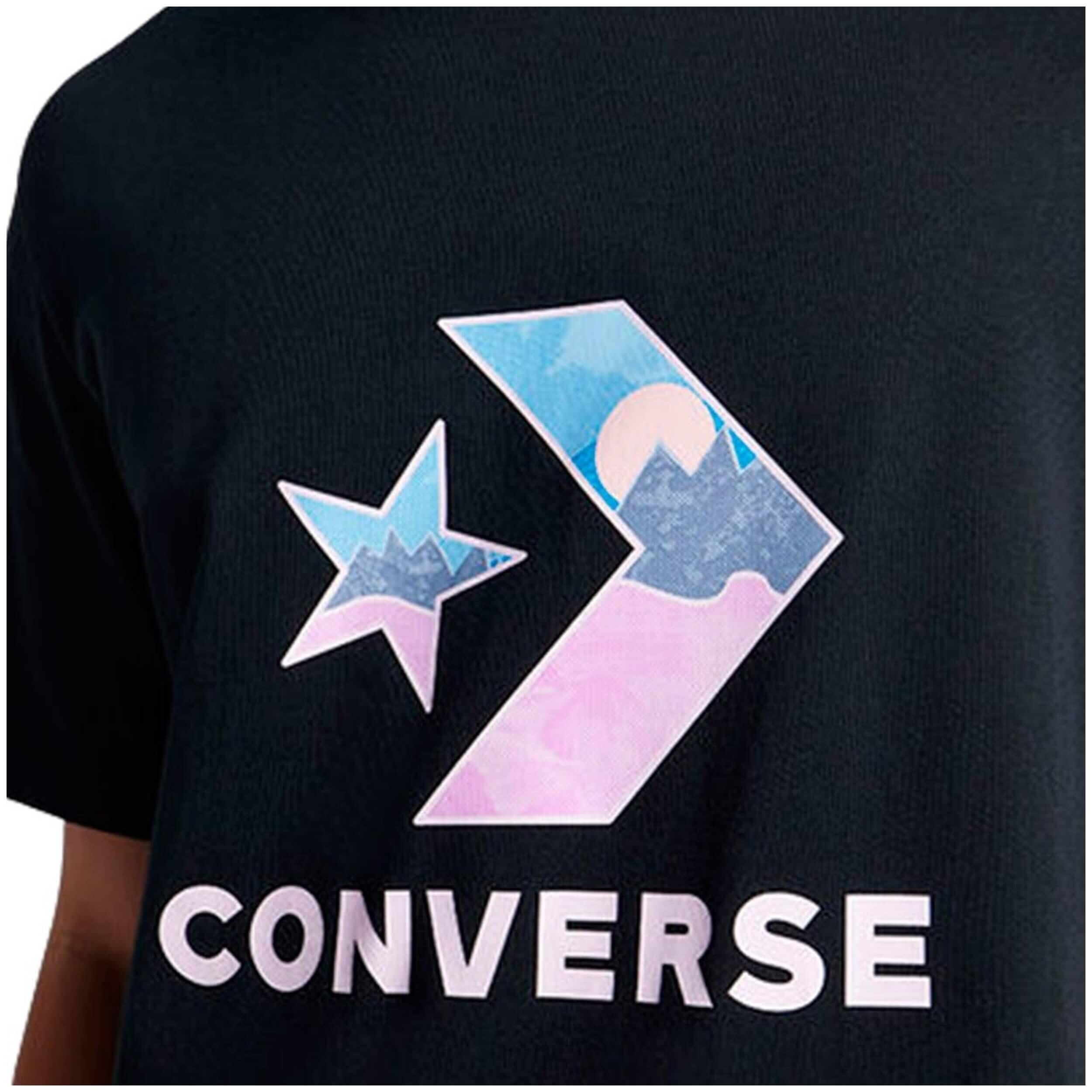 Camiseta para Homem Converse Star fill Preto 4/4