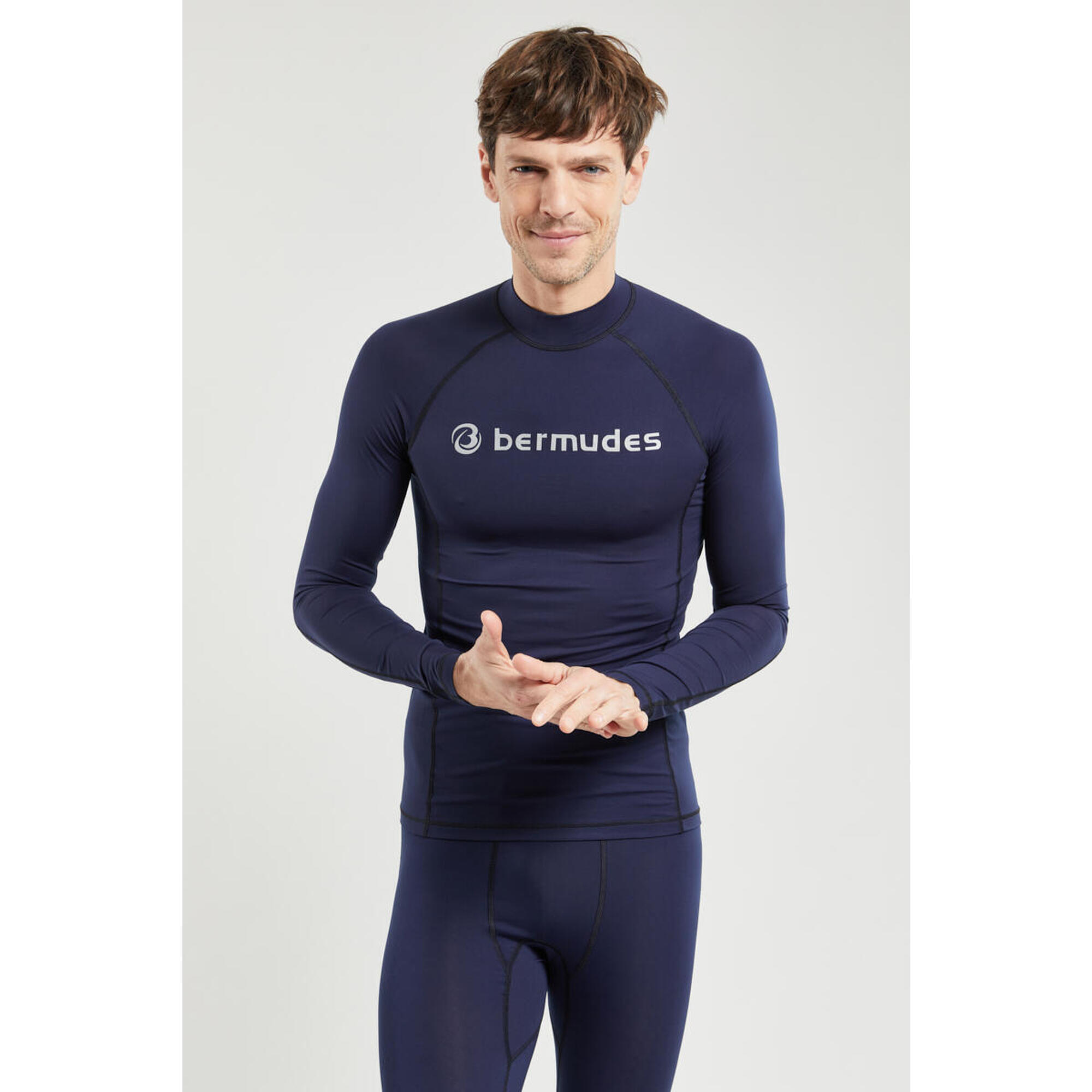T-shirt technique manches longues OLLY Homme Bermudes