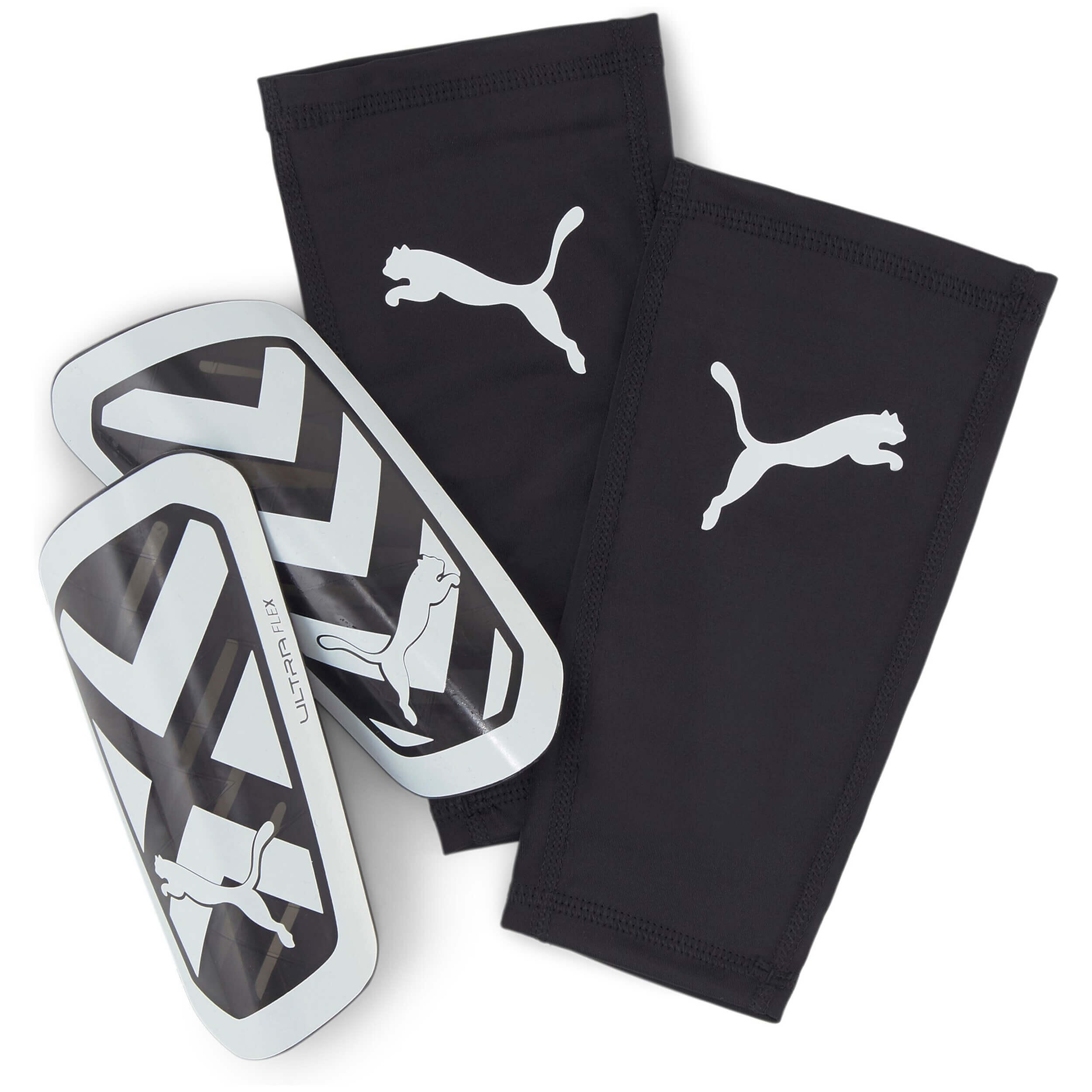 ULTRA Flex Sleeve Fußball Schienbeinschoner Erwachsene PUMA Black White 5/5