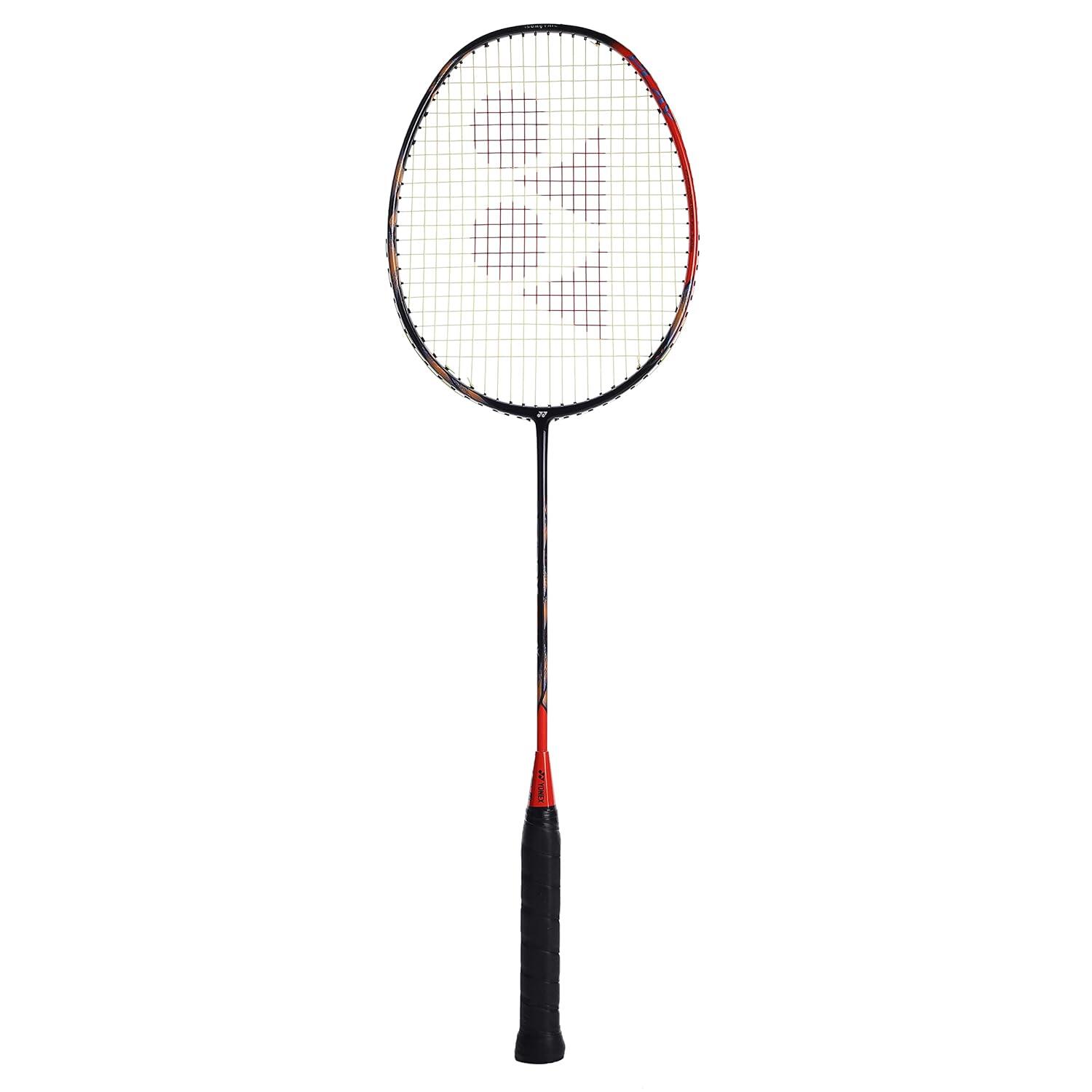 YONEX Astrox 77 Play Graphite Strung Badminton Racket with Full Racket Cover (High Orange)