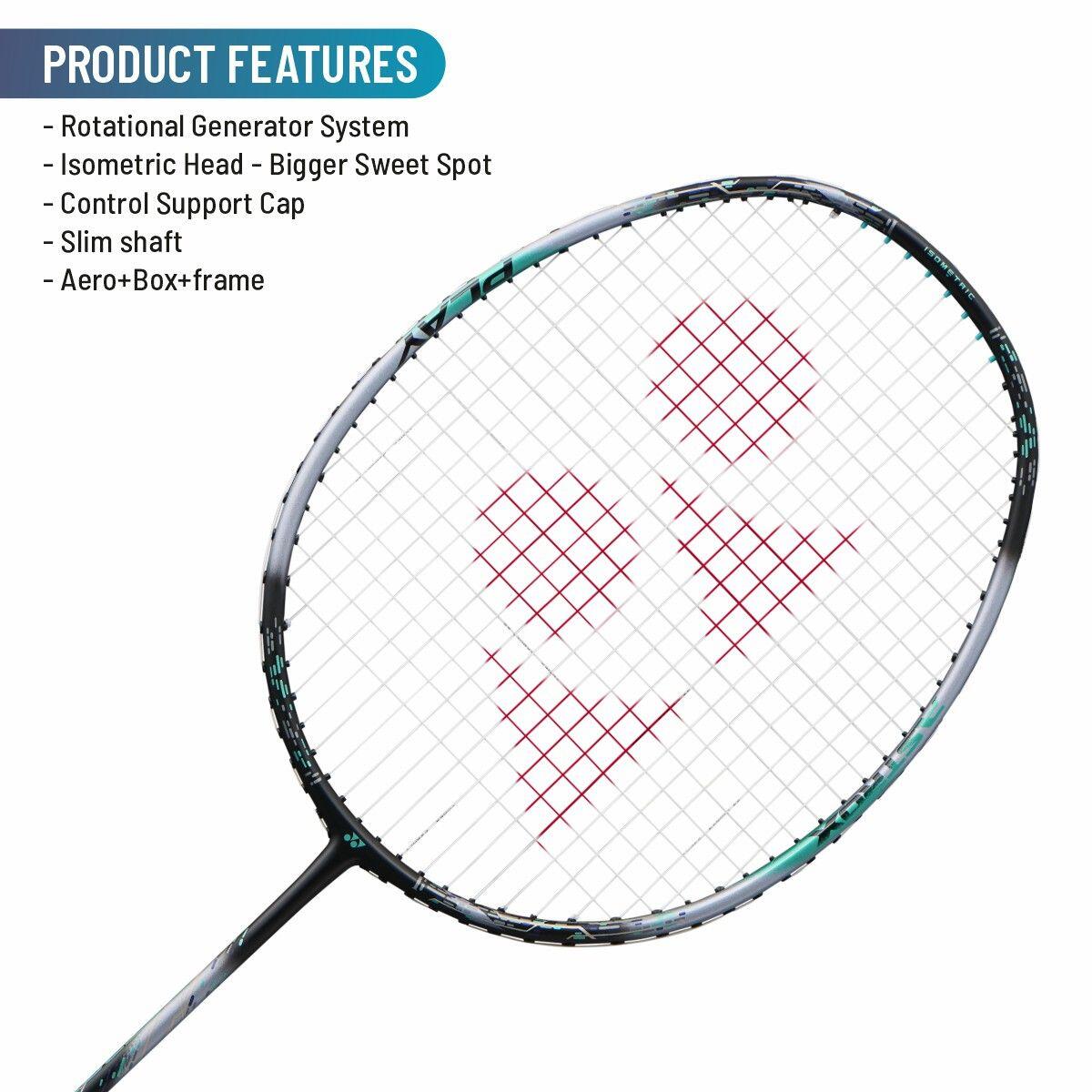 YONEX Astrox 88 Play Graphite Strung Badminton Racket with Full Racket Cover (Black Silver)