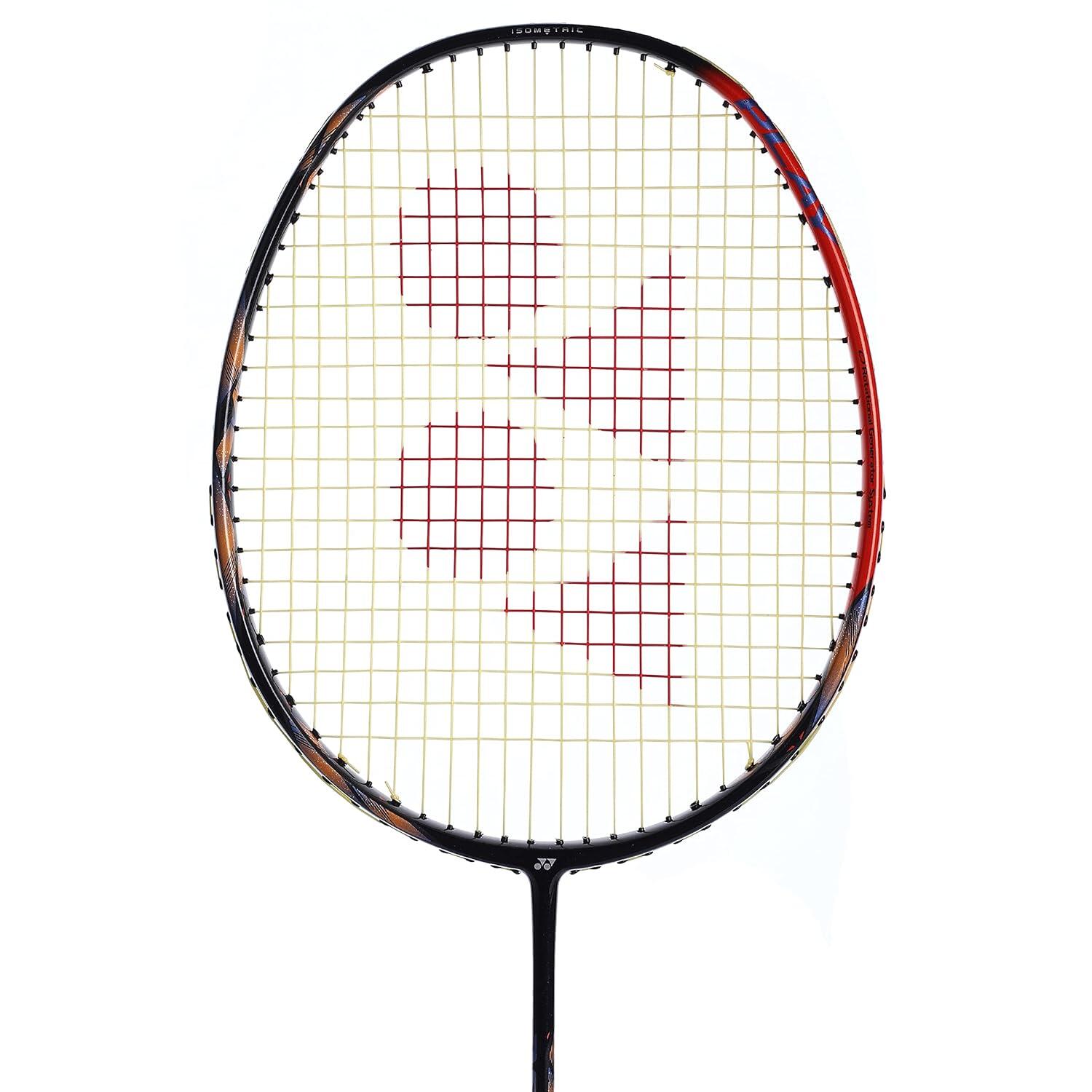 YONEX Astrox 77 Play Graphite Strung Badminton Racket with Full Racket Cover (High Orange)