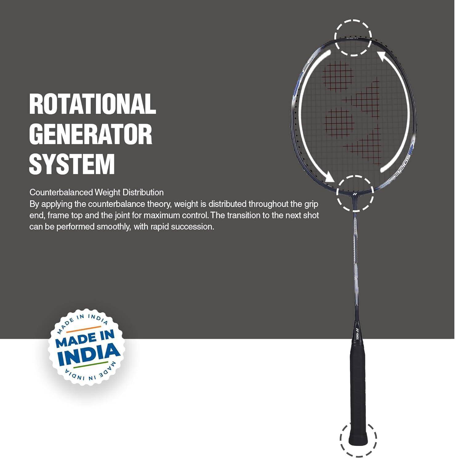 Yonex Badminton Racquet Astrox Attack 9 Black (G4 4U) -  3