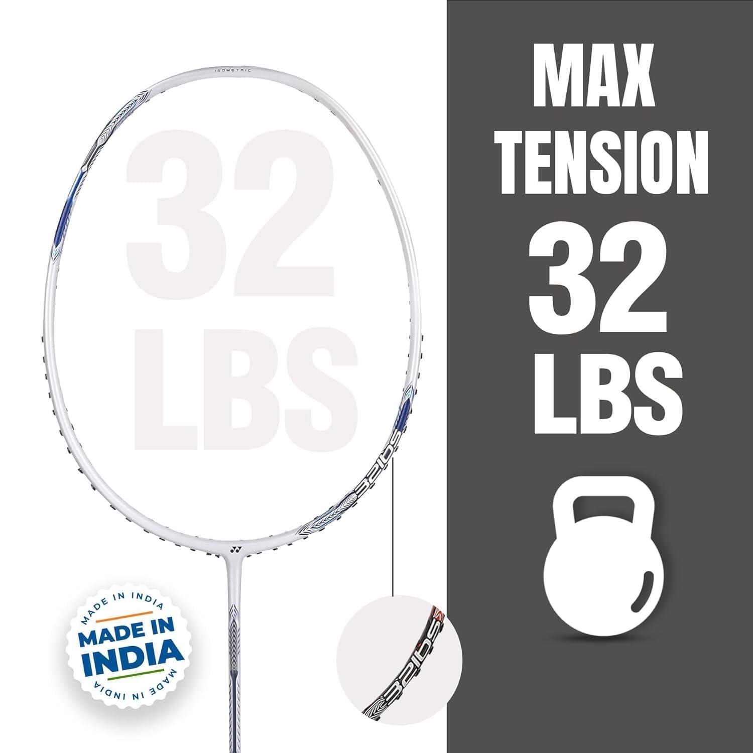 Yonex Badminton Racquet Astrox Attack 9 Pearl White (G4 4U) Made in INDIA
