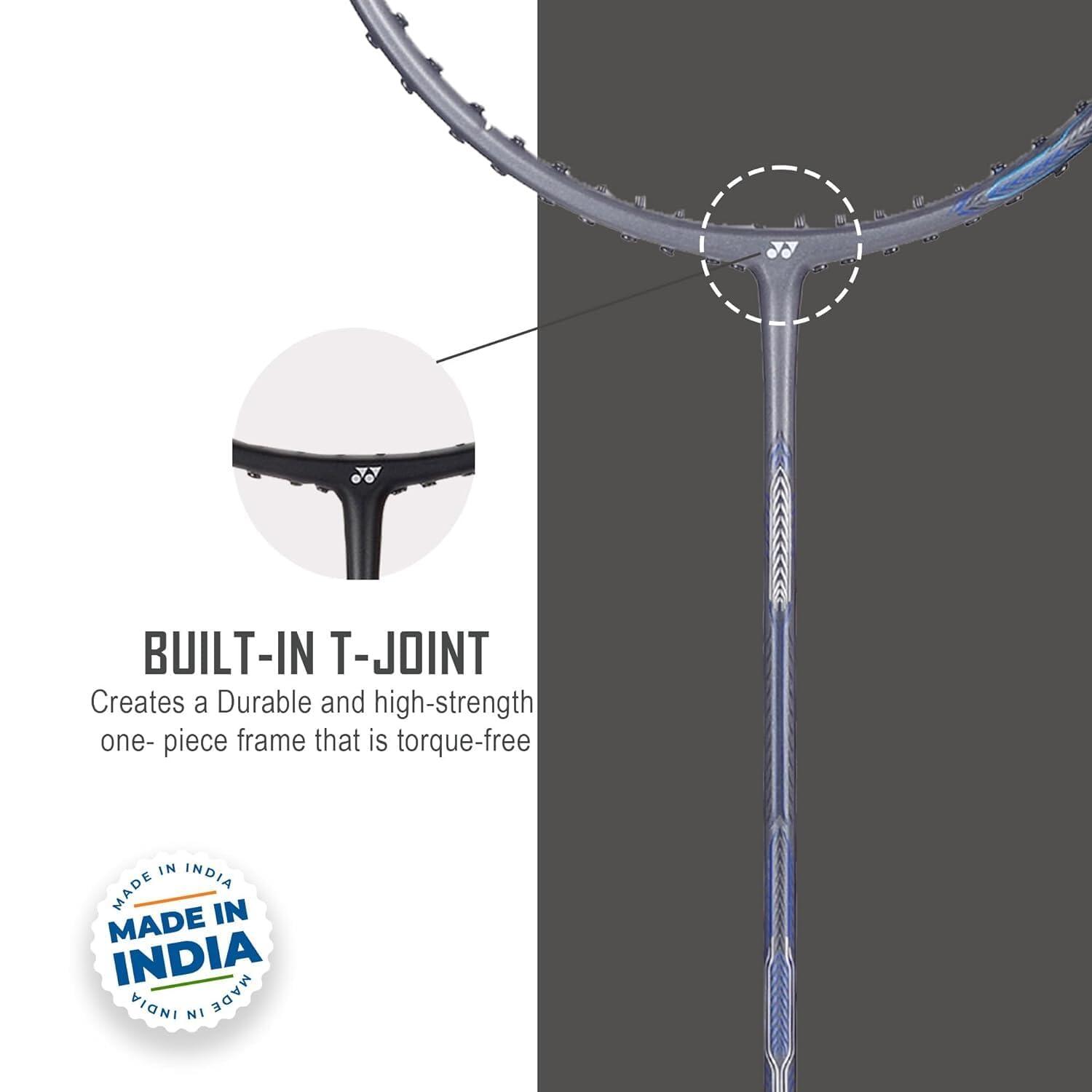 Yonex Badminton Racquet Astrox Attack 9 Gun Metal Grey G4 4U(80GMS-32LBS)(Made in India)