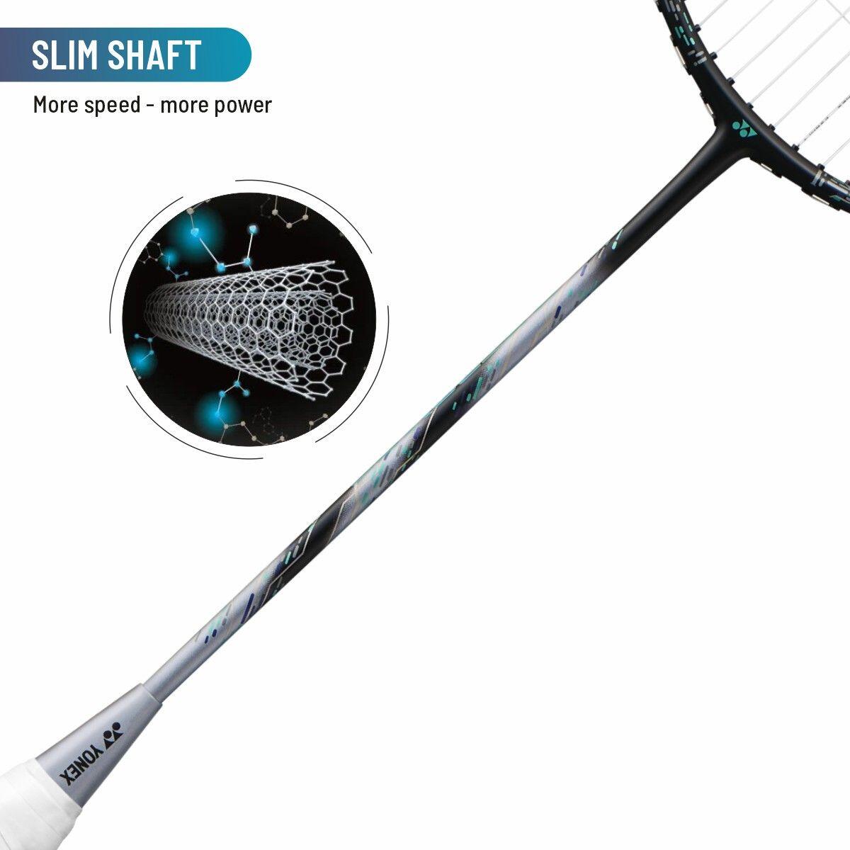 YONEX Astrox 88 Play Graphite Strung Badminton Racket with Full Racket Cover (Black Silver)
