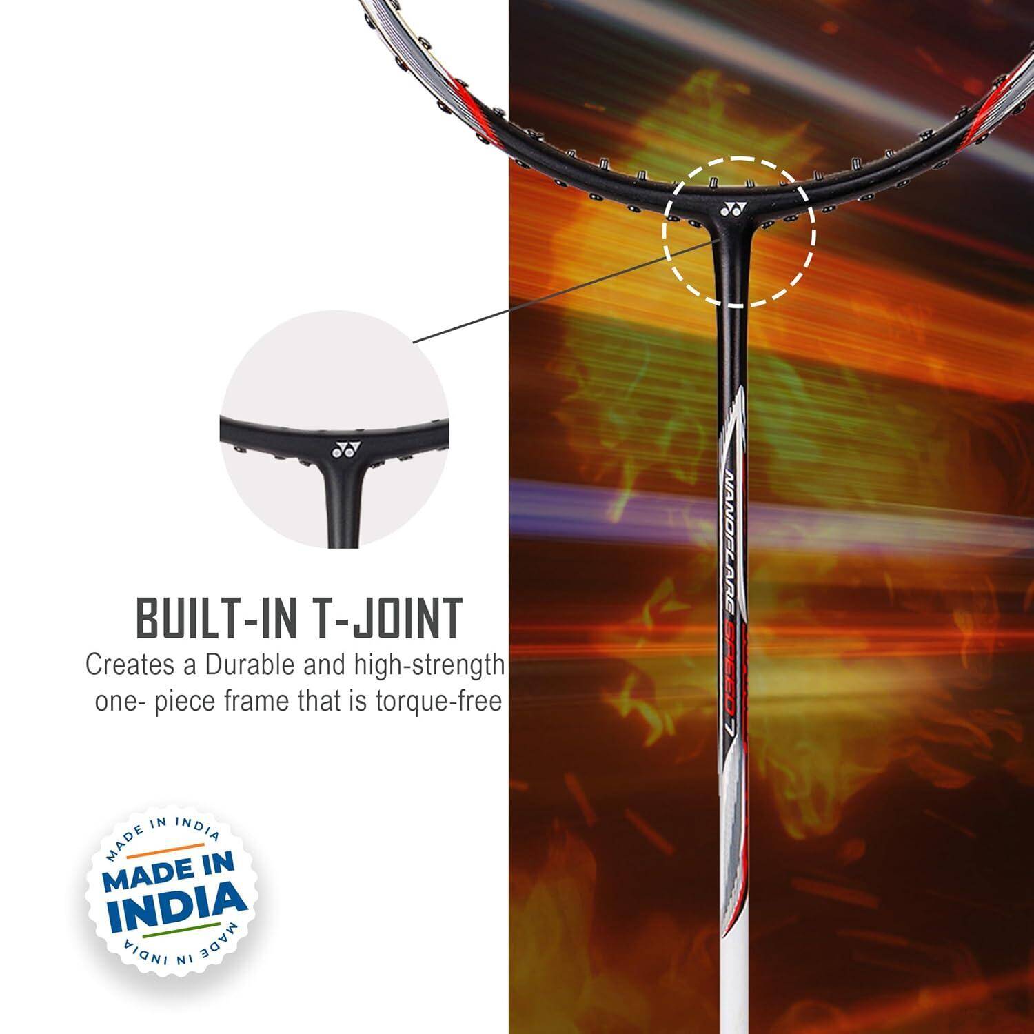 Yonex Badminton Racquet Nanoflare Speed 7 White (G4 4U) -  2